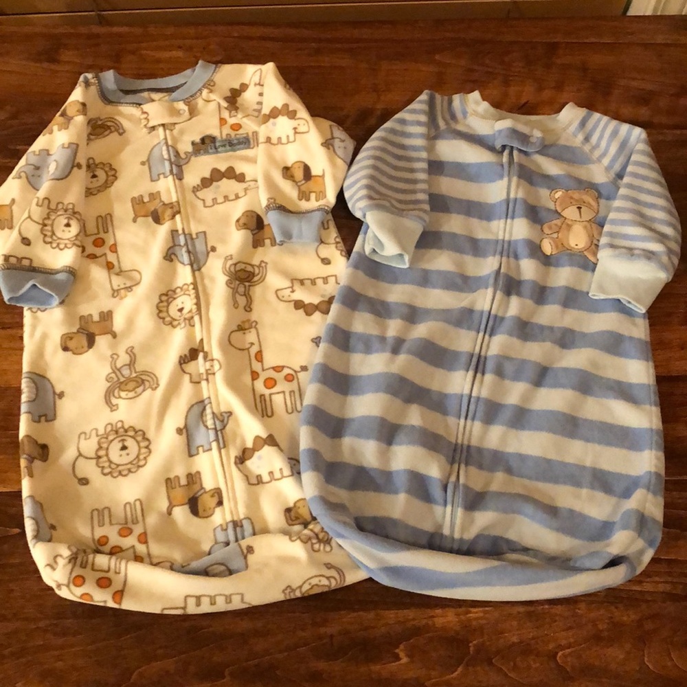 Fleece sleep sacks 0-9 months animals/bear